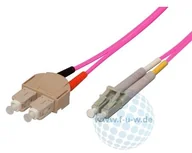 Kable - Tecline 15m 50/125 m SC/LC kabel optyczny 4048889022276 - miniaturka - grafika 1