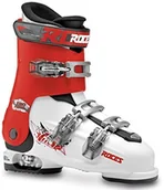 Buty narciarskie - ROCES Kinder Idea Free 22.5-25.5 dziecięce buty narciarskie z regulowaną długością, biały 450492-015 white-red-black - miniaturka - grafika 1