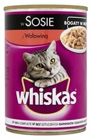 Mokra karma dla kotów - Whiskas Wołowina Puszka 400g 1835 - miniaturka - grafika 1