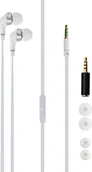 Słuchawki - Xqisit Stereo Headset Jack 3,5mm White - miniaturka - grafika 1