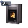 Wkłady kominkowe - HS Flamingo Aquaflamm Vario z wymiennikiem wodnym KALMAR 11/7 kW szary + - miniaturka - grafika 1