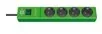 Listwy zasilające - Brennenstuhl Hugo 4GN, zielona - Listwa zasilająca, 2 m 153520 - miniaturka - grafika 1
