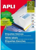 Etykiety do drukarek - Apli UNIWERSALNE Etykiety SAMOPRZYLEPNE BIAŁE 97 X 67,7 MM, 8 ETYKIET/A4 - miniaturka - grafika 1