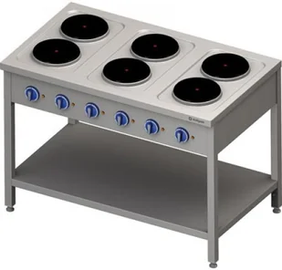 Stalgast Kuchnia wolnostojąca 979600 6-płyt grzewczych 6x2,6 - Piece, kotły i płyty grzejne gastronomiczne Stalgast Kuchnia wolnostojąca 979600 6-płyt grzewczych 6x2,6 - Piece, kotły i płyty grzejne gastronomiczne - miniaturka - grafika 2