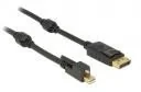Kable - Delock Kabel DisplayPort- mini DisplayPort-1 m, czarny- 83721 - miniaturka - grafika 1