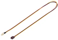 Adaptery i przejściówki - Wentronic 93876 Wewnętrzny wentylator-power kabel przedłużający gniazdo wtykowe (3 Pin) Czarny 4040849938764 - miniaturka - grafika 1