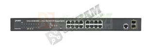 Planet GS-4210-16T2S Switch 16x GEth L2 + 2x SFP GS-4210-16T2S - Switche - miniaturka - grafika 2