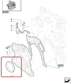 Części i akcesoria do maszyn rolniczych - CNH USZCZELNIACZ WAŁU KORBOWEGO PRZÓD 4890832 - miniaturka - grafika 1