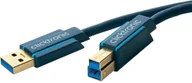 Kable USB - Clicktronic Kabel USB 3.0 70090 [1x Złącze męskie USB 3.0 A 1x Złącze męskie USB 3.0 B] 0.50 m niebieski - miniaturka - grafika 1