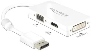 Delock Przejściówka adapter DisplayPort VGA HDMI DVI 62655 [1x Złącze DisplayPort 1x Złącze VGA HDMI DVI 25-pin] - Złącza, przejściówki, adaptery - miniaturka - grafika 2
