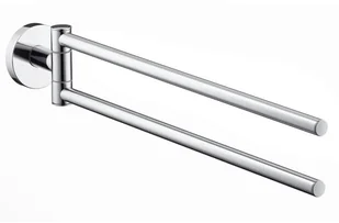 Hansgrohe Wieszak na ręczniki E/S dwuramienny - nikiel szczotkowany 40512820 - Wieszaki łazienkowe - miniaturka - grafika 2
