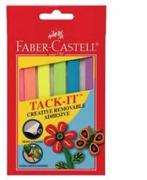 Faber Castell Masa mocująca Tack-IT 50gr mix kolorów /187094 FC/ AM441 - Artykuły biurowe - miniaturka - grafika 2