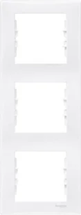 LEDart 3-krotna pionowa - Schneider Electric SEDNA SDN5801321, kolor biały - Klawisze i ramki - miniaturka - grafika 2