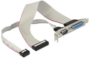 Delock gniazdo LPT parallel na śledziu + COM 9PIN (83445) - Akcesoria do komputerów stacjonarnych - miniaturka - grafika 2