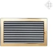 Akcesoria kominkowe - Kratki.pl Kratka kominkowa wentylacyjna powlekana pozłacana 22x30 z żaluzją 6674 - miniaturka - grafika 1