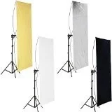 Pozostałe oświetlenie - Neewer 90 x 180 cm reflektor Flat Panel Light reflektor z 360 stopni Obrotowy uchwyt i torba  złoty/srebrny i czarny/biały 10081497@@##2 - miniaturka - grafika 1