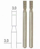 Frezy - PROXXON 28722 Wolframowo-wanadowe frezy cylindryczne do urządzeń MICROMOT 3mm 2s - miniaturka - grafika 1