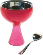 Inne naczynia kuchenne - Alessi Pucharek i łyżka do lodów Big love AMMI01S F - miniaturka - grafika 1