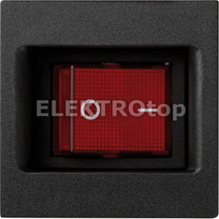 Simon Simon Connect Płytka K45 z łącznikiem dwubiegunowym z podświetleniem szary grafit KL04/14 KL04/14 - Klawisze i ramki - miniaturka - grafika 3