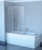 Parawany nawannowe - Ravak PARAWAN VS3 100 satyna SZKŁO TRANSPARENT (795P0U00Z1) - miniaturka - grafika 1