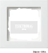 Klawisze i ramki - Gira E2 BIAŁY MAT Ramka X1 [021122] - miniaturka - grafika 1