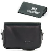 Akcesoria fotograficzne - MegaGear megagear torba skórzana z pętlą na pasek do Sony DSC-rx100 m V, Sony DSC-rx100 m II, Sony DSC-rx100 m III, RX100 IV  czarny MG281 - miniaturka - grafika 1