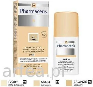 Pharmaceris f delikatny fluid intensywnie kryjący o przedłużonej trwałości spf 20 bronze 01 kość słoniowa - Podkłady do twarzy - miniaturka - grafika 7