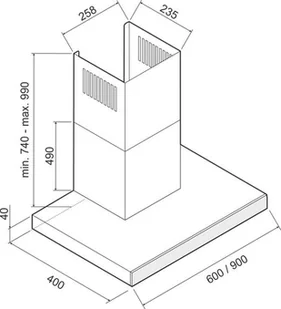 Ciarko Black Slim 90 Czarny - Okapy kuchenne - miniaturka - grafika 5