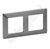 Klawisze i ramki - Legrand VALENA LIFE Ramka podwójna stalowa 754152 - miniaturka - grafika 1