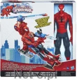 Figurki dla dzieci - Hasbro Ultimate Spider-Man - Spidercopter z figurką 30cm A6747 - miniaturka - grafika 1