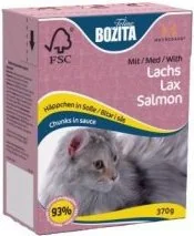 Bozita z Łososiem kawałki w sosie Kartonik 370g 3942 - Mokra karma dla kotów - miniaturka - grafika 2