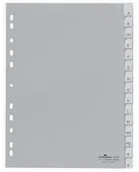 Przekładki do segregatorów - DURABLE Przekładka A4 PP, zgrzane wymienne indeksy, 0-15 A-Z - miniaturka - grafika 1