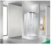 Kabiny prysznicowe - Sanplast TX KP4/TX4b-80+BPza 80x80 profil biały ew szkło W0 602-271-0051-01-400 - miniaturka - grafika 1