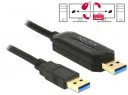 Kable USB - Delock Kabel USB USB 3.0 A - A +KM Switch1.5 m 83647 - miniaturka - grafika 1