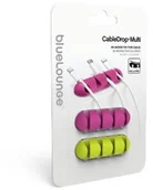 Maskownice do kabli - BlueLounge CableDrop multi uchwyt na 4 kable 2 szt. jaskrawy (CDMU-BR) - miniaturka - grafika 1