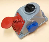 Osprzęt siłowy - PCE Jurata N/T 0-1 16/5A 1*2P+Z IP44 96061541W - miniaturka - grafika 1