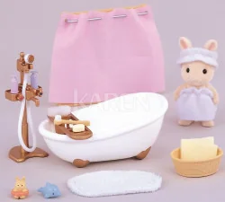 Sylvanian Families Epoch figurki Zestaw do kąpieli - Figurki dla dzieci - miniaturka - grafika 2