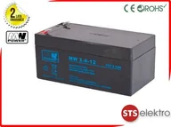 Akumulatory ogólnego zastosowania - MW Power Akumulator AGM MW 3.4-12 12V 3.4Ah T1 - miniaturka - grafika 1