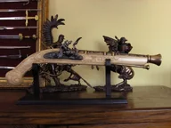 Repliki - broń - Hiszpania UNIKATOWY GARŁACZ MYŚLIWSKI - ZAMEK SKAŁKOWY REPLIKI BRONI PALNEJ - miniaturka - grafika 1