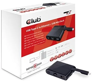 Club 3D USB 3.0 typu C na 4 X USB typ A huby i koncentratory, czarny CSV-1530 (CSV-1532) - Huby USB - miniaturka - grafika 2