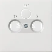 Klawisze i ramki - Gira F100 BIAŁY Pokrywa GNOIAZDA RTV-SAT 0869112 - miniaturka - grafika 1