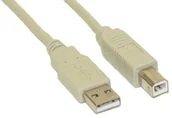 Kable USB - InLine 34550h kabel USB 2.0 A B 10 m Beige 34550H - miniaturka - grafika 1