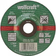 Tarcze do pił - WOLFCRAFT tarcza tnąca ODSADZONA DO CIĘCIA KAMIENIA 115 x 2,5 WF1621099 - miniaturka - grafika 1