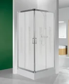 Kabiny prysznicowe - Sanplast TX KN/TX4b-90 90x90 profil srebrny błyszczący szkło W14 600-271-0030-38-220 - miniaturka - grafika 1