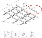 Części i akcesoria do maszyn rolniczych - CNH LISTWA PRZENOŚNIKA POCHYŁEGO 87620557 - 84076900 - 84438786 - miniaturka - grafika 1