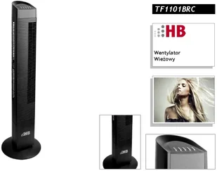 Wentylator HB TF1101BRC Czarny - Wentylatory - miniaturka - grafika 2