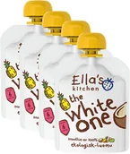 Desery dla dzieci - Ellas Kitchen 4x ELLA´S Kitchen White One Kokos) 90 g Mus owocowy EK265 - miniaturka - grafika 1