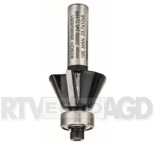 Bosch Frez do fazowania/wyrównywania 8 mm, D1 23,7 mm, B 5,5 mm, L 12 mm, G 54 m - Frezy - miniaturka - grafika 2