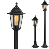 Lampy ogrodowe - QAZQA Romantyczna latarnia czarna IP44 - New Haven - miniaturka - grafika 1