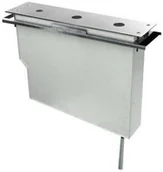 Akcesoria do armatury i ceramiki - Tres Slim- 3-otworowy zestaw montażowy ze zbiornikiem do odprowadzania reszt - miniaturka - grafika 1